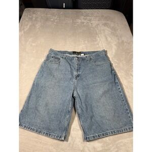 Anchor Blue Jean Shorts Size 42 Light Blue Baggy Loose Fit Y2K